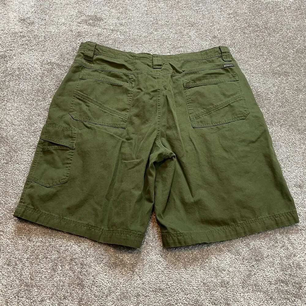 Columbia Chino Shorts Mens 38 Green Cotton Outdoor hiking Adult 11